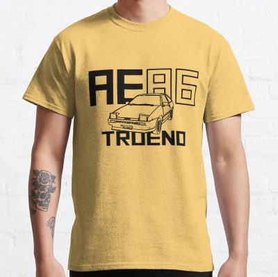 Ae86 Trueno Outline Black T Shirt - Initial D Store