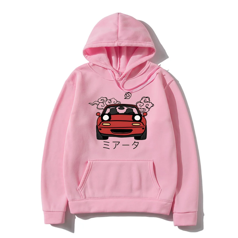 kf S26955758eeaf40a995912693c80d06b7r Anime Initial D Hoodie JDM Japanese Automotive Miata MX5 Printed Hoody Women Crewneck Sweatshirts Men Pullover - Initial D Store