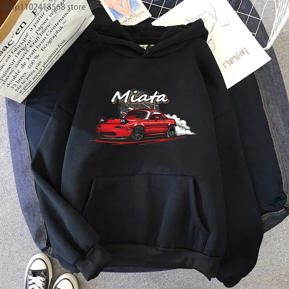 kf S2ac2eec3a9f14637a5a93f3d296adf40Y MX5 Initial D Men Hoodies Drift Jdm Sweatshirt Anime Mazda Print Car Miata Streetwear Men - Initial D Store