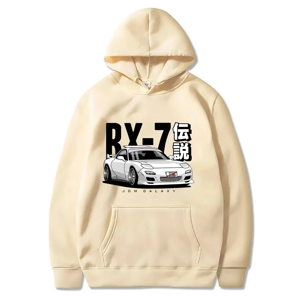 kf S54ccf82446754de0b9c58444c164c568J Initial D JDM Hoodie Vintage RX7 FD Drift Japanese Cars Printed Sweatshirt Harajuku Tracksuit Loose Men - Initial D Store