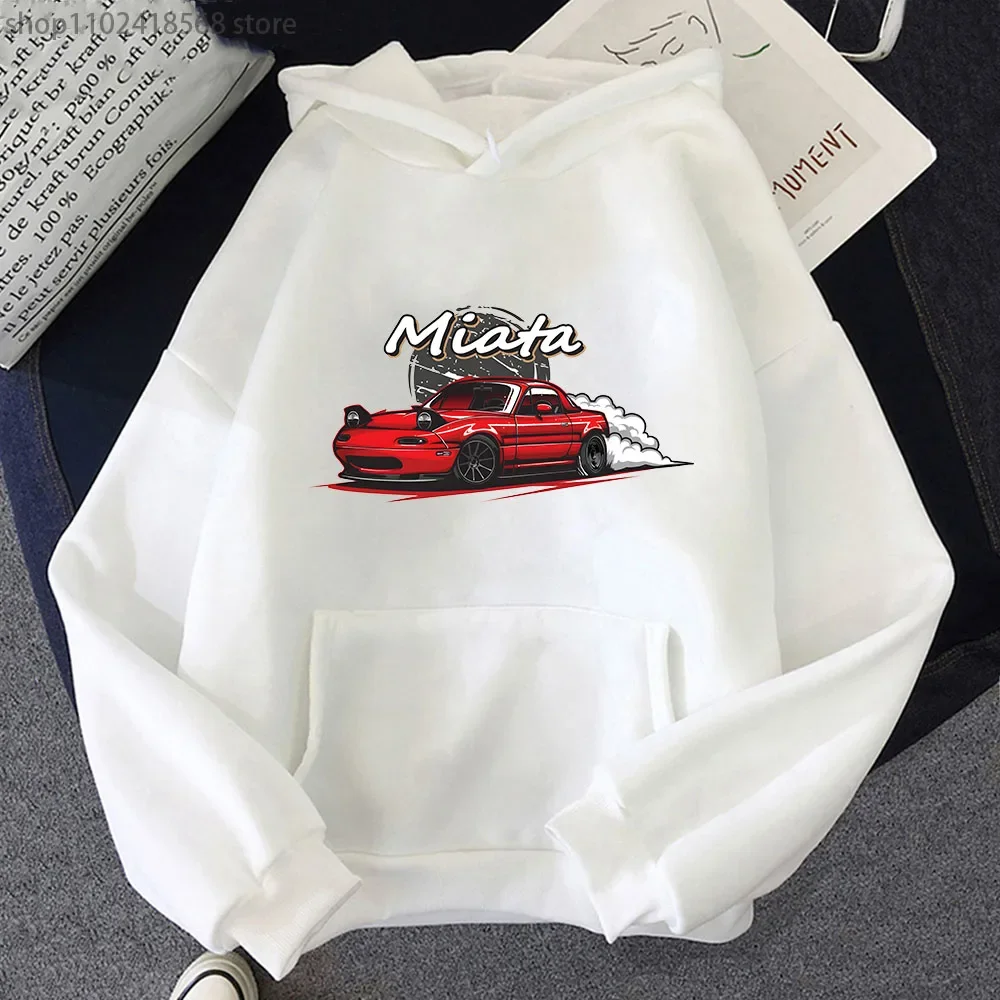 kf S6213261a5c374a52b0547a6cf9da2704M MX5 Initial D Men Hoodies Drift Jdm Sweatshirt Anime Mazda Print Car Miata Streetwear Men - Initial D Store