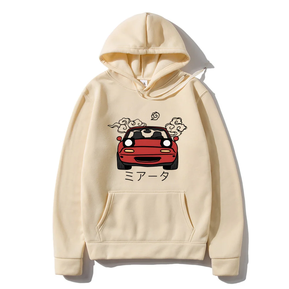 kf Sa145e7c0844642a68bd7bf053031ae70o Anime Initial D Hoodie JDM Japanese Automotive Miata MX5 Printed Hoody Women Crewneck Sweatshirts Men Pullover - Initial D Store